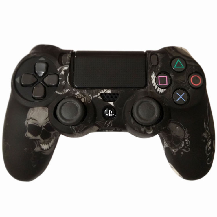 Dualshock 4 Cover Black With Skull - Code 115